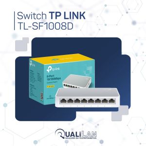 SWITCH 8P 10/100 PLUG PLAY DESKTOP - TL-SF1008D - TP-LINK