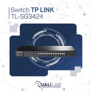 SWITCH 24P GIGABIT L2+ (4 SFP COMBO) T2600G-28TS TL-SG3424 - TP-LINK
