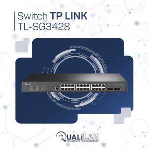 SWITCH 24P GIGABIT L2+ 4 SFP T2600G-28TS TL-SG3428 - TP-LINK