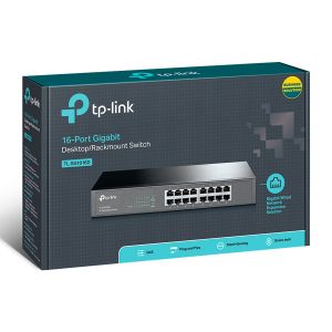 SWITCH 16P 10/100/1000 RACKMOUNT - TL-SG1016D - TP-LINK