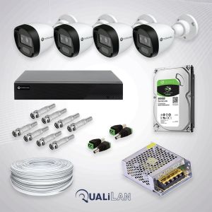 KIT CFTV MOTOROLA - 4 CAMERAS FULL HD DVR MTD041L0013