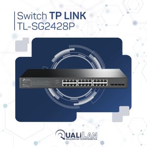 SWITCH 24P GIGABIT POE+ (4 SFP COMBO) T1600G-28PS TL-SG2428P - TP-LINK