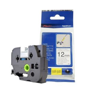 FITA 12MM FLEXIVEL - PRETO sobre BRANCO - TZEFX231