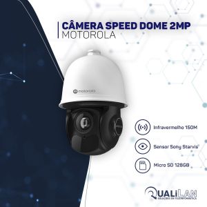 CÂMERA SPEED DOME PTZ 5"/2MP IP+/20XZOOM/IR150M/6ANL/IK10/FONTE ESUP-MTIPM152641