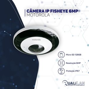 CAMERA IP FISHEYE 6MP/H.265/Hi 3519+IMX326, 1/2.9" CMOS MTIFM036701 - MOTOROLA