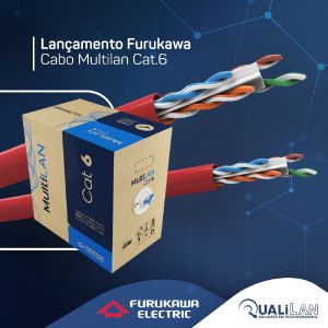 CABO DE DADOS MULTILAN U/UTP 24AWGX4P CAT.6 CM VM ROHS-COD.23400216