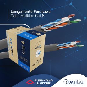 CABO DE DADOS MULTILAN U/UTP 24AWGX4P CAT.6 CM CZ ROHS-COD. 23400220